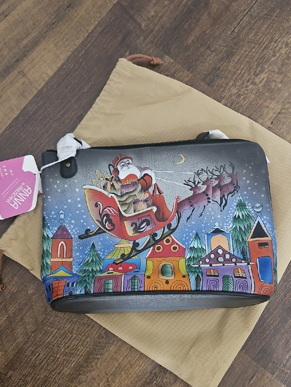 Anna Hand Painted Shoulder Bag